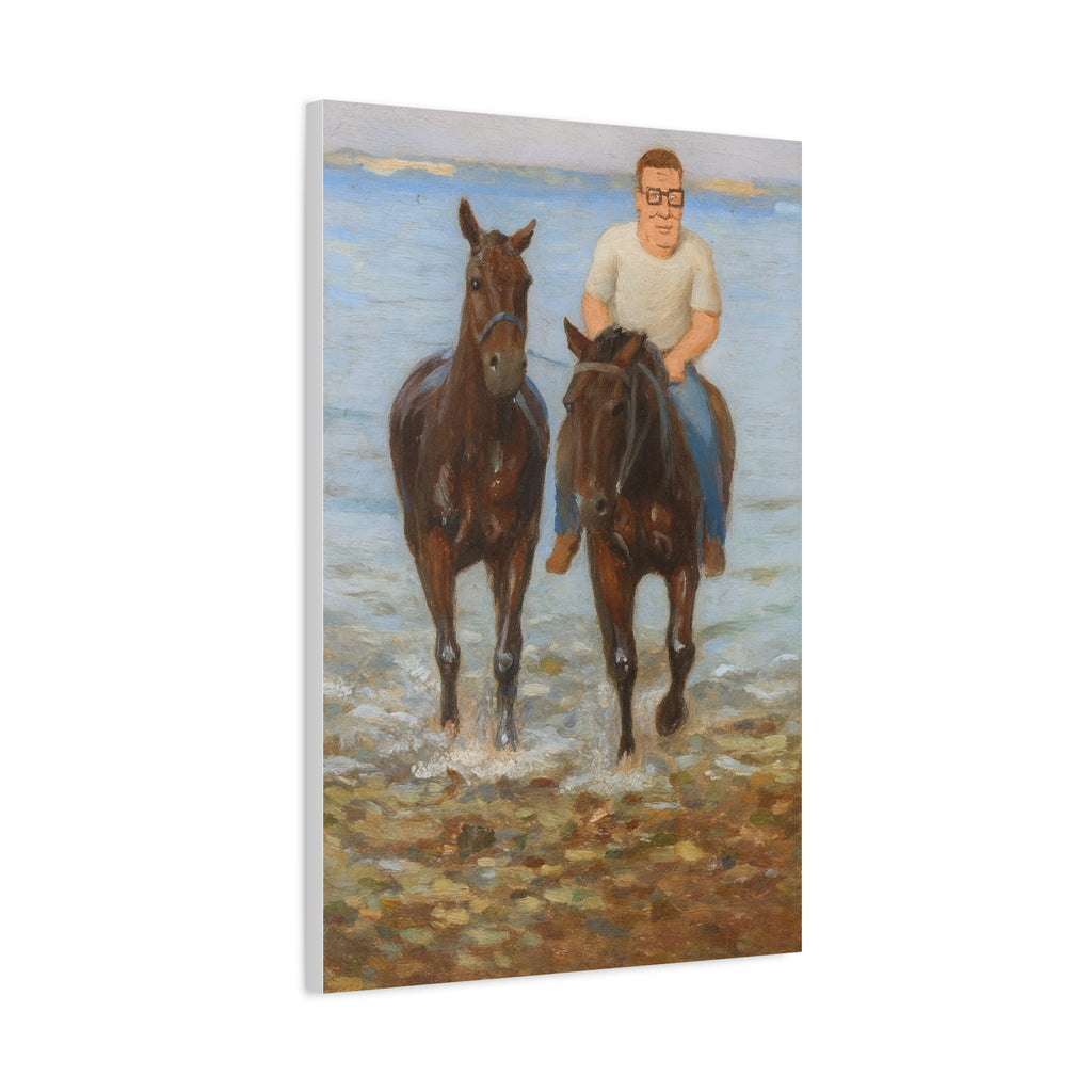 Texas Sized Hank Hill Canvas Painting