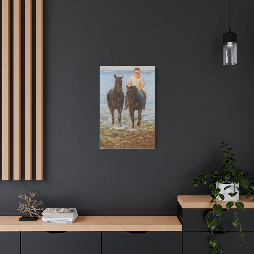 Texas Sized Hank Hill Canvas Painting