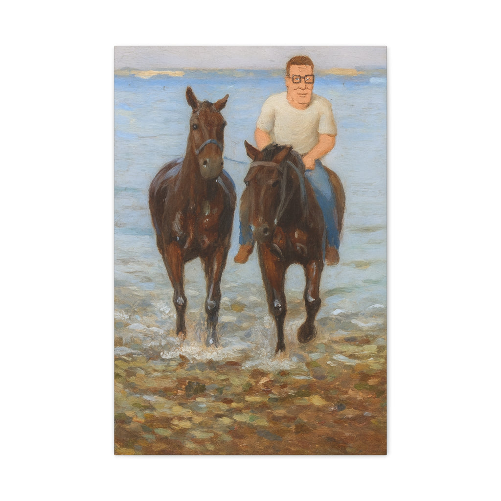 Texas Sized Hank Hill Canvas Painting