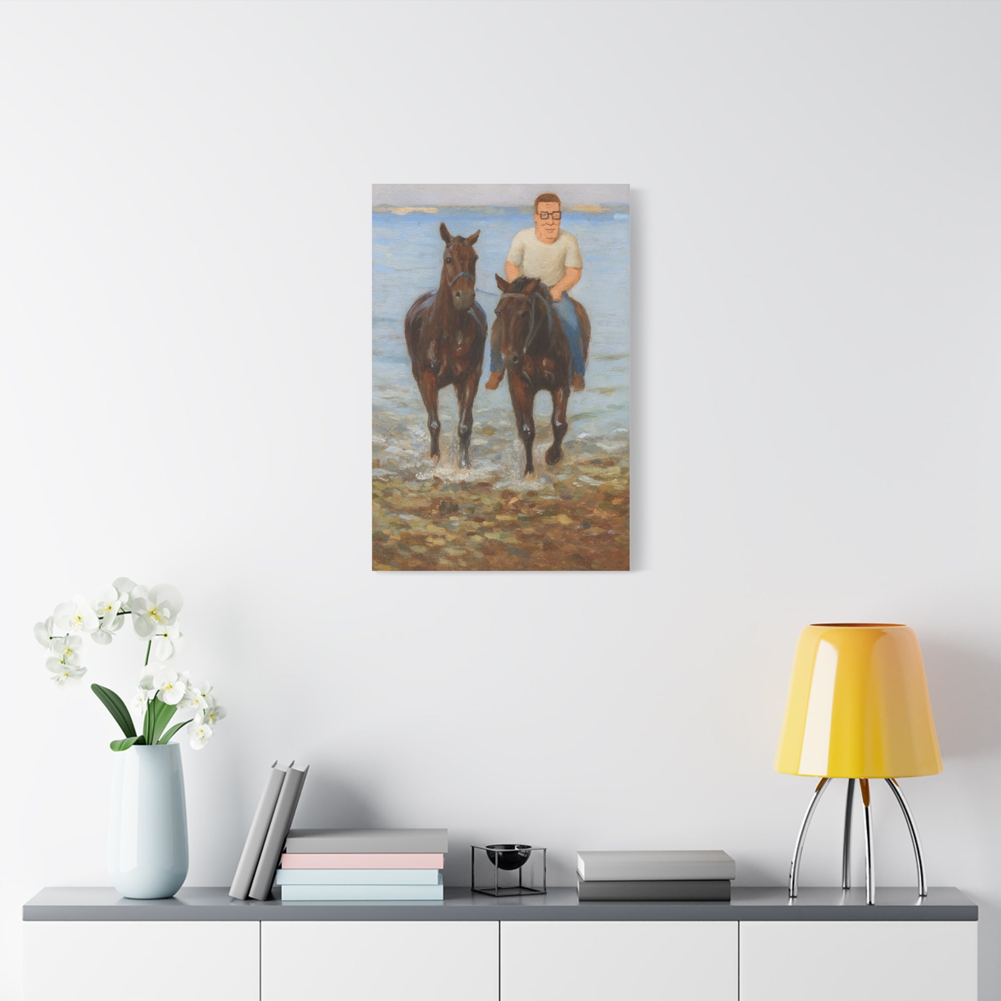 Texas Sized Hank Hill Canvas Painting